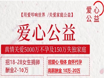 碾子山捐卵助孕生子 爱心志愿者招募
